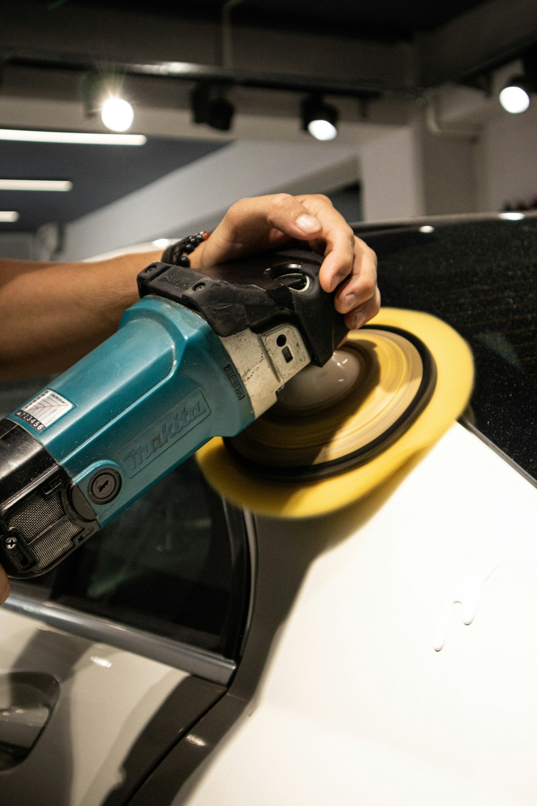 Paint correction with a rotary polisher and foam pad